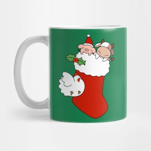 Cow Pig and Chicken Stocking Mug